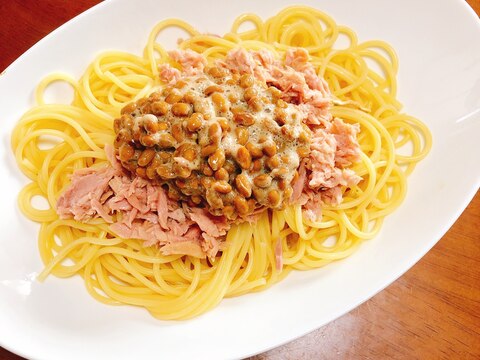 納豆ツナパスタ